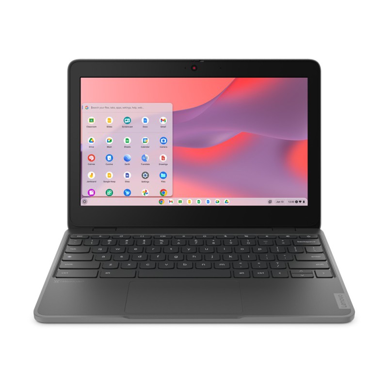 Lenovo 100e Gen 4 MediaTek Kompanio 520 Chromebook 29,5 cm (11.6") HD 4 GB LPDDR4x-SDRAM 32 GB eMMC Wi-Fi 6 (802.11ax) ChromeOS