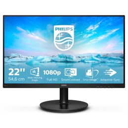 Philips V Line 221V8A 00 LED display 54,6 cm (21.5") 1920 x 1080 Pixel Full HD Nero