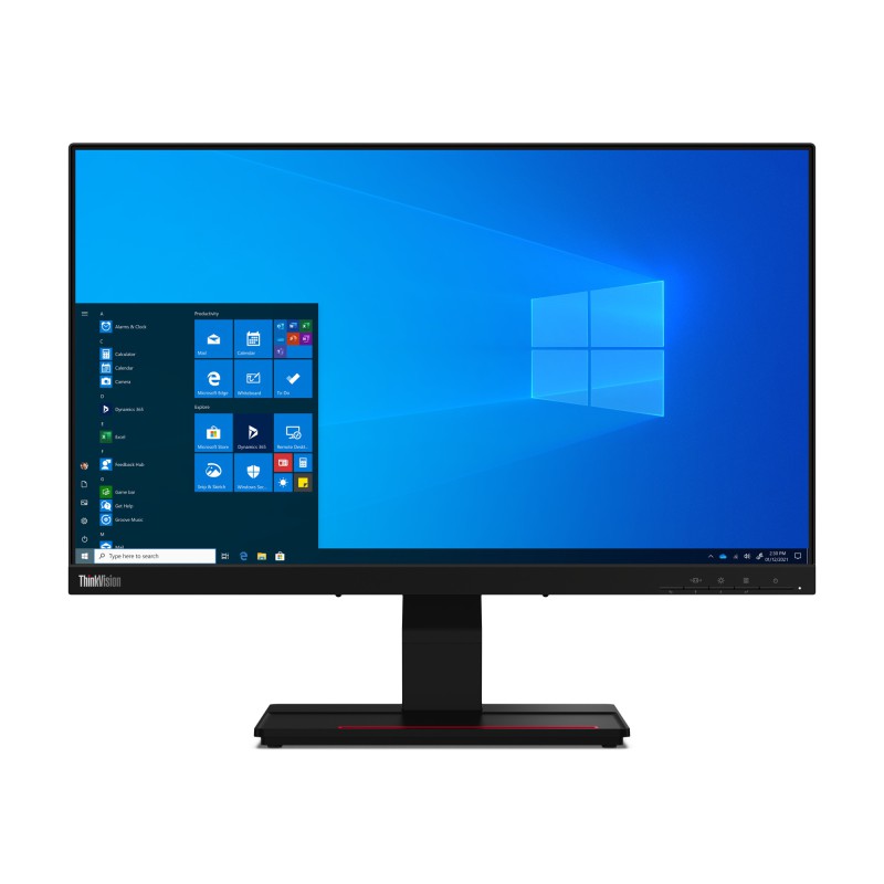 Lenovo ThinkVision T24t-20 LED display 60,5 cm (23.8") 1920 x 1080 Pixel Full HD Touch screen Capacitivo Nero