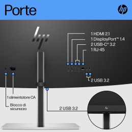 HP Monitor curvo E45c G5 DQHD