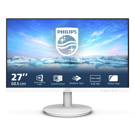 Philips V Line 271V8AW 00 Monitor PC 68,6 cm (27") 1920 x 1080 Pixel Full HD LCD Bianco