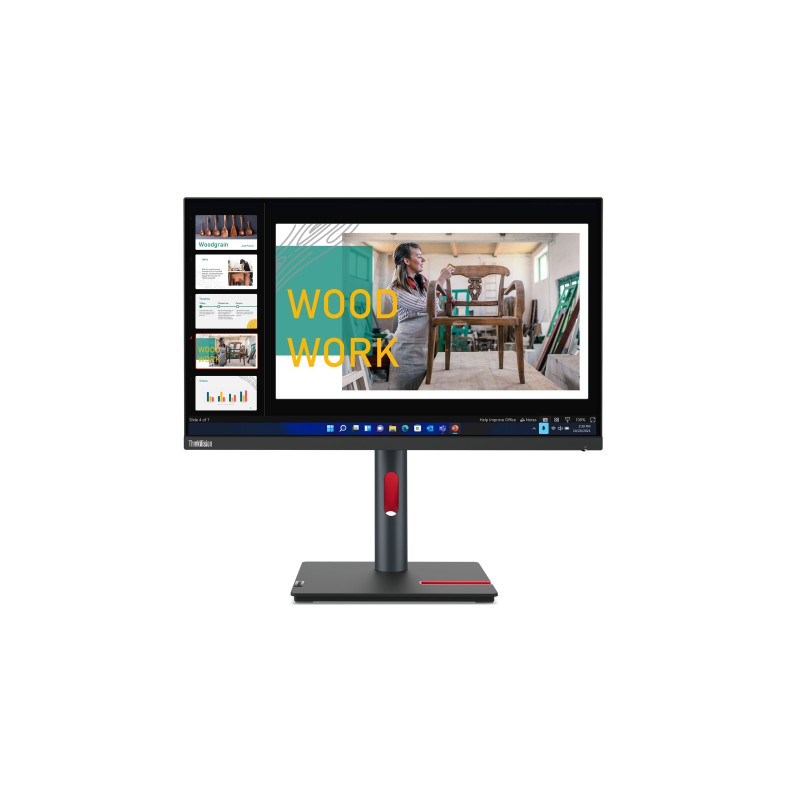 Lenovo ThinkVision P24q-30 LED display 60,5 cm (23.8") 2560 x 1440 Pixel Quad HD Nero