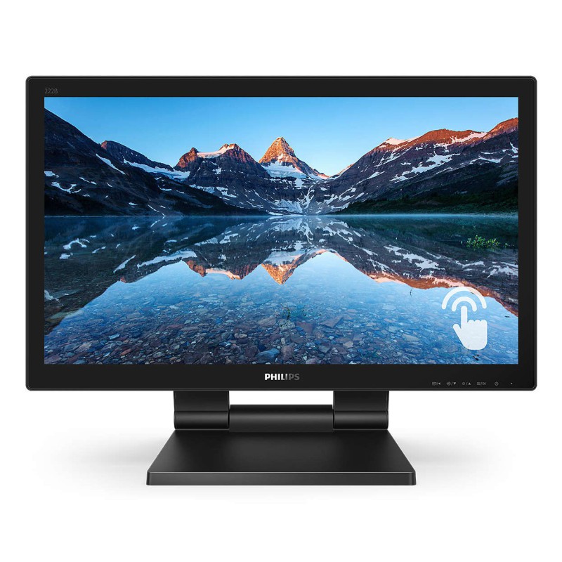 Philips B Line 222B9TA 00 LED display 54,6 cm (21.5") 1920 x 1080 Pixel Full HD LCD Touch screen Da tavolo Nero