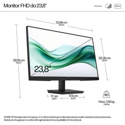 HP Series 3 Pro Monitor serie 3 Pro FHD da 23,8" – 324pv