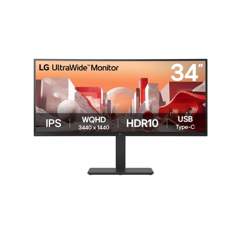 LG 34BA75QE-B Monitor PC 86,4 cm (34") 3440 x 1440 Pixel Wide Quad HD LCD Nero