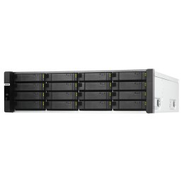 QNAP ES1686dc NAS Armadio (3U) Intel® Xeon® D D-2123IT 32 GB DDR4 0 TB QNAP QES Nero, Grigio