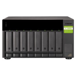 QNAP TL-D800C contenitore di unità di archiviazione Box esterno HDD SSD Nero, Grigio 2.5 3.5"