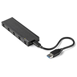 StarTech.com Enclosure USB-C a M.2 NVMe o M.2 SATA SSD 10Gbps - Case esterno portatile M.2 PCIe SATA NGFF SSD in alluminio -