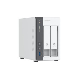 QNAP TS-216G server NAS e di archiviazione Tower Cortex-A Cortex-A55 4 GB HDD Bianco