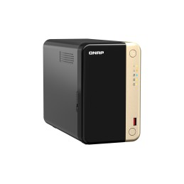 QNAP TS-264 NAS Tower Intel® Celeron® N5095 8 GB 0 TB QNAP QTS Nero, Oro