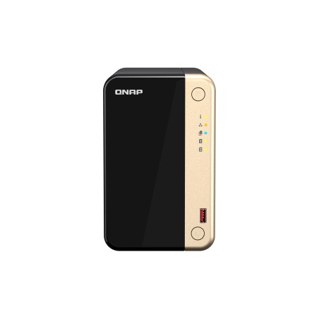 QNAP TS-264 NAS Tower Intel® Celeron® N5095 8 GB 8 TB HDD QNAP Turbo System Nero, Oro