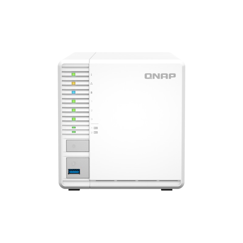 QNAP TS-364 NAS Tower Intel® Celeron® N5095 8 GB DDR4 0 TB QNAP Turbo System Bianco