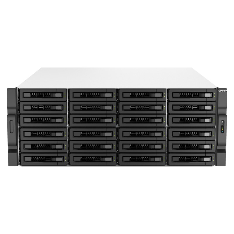 QNAP TS-H3087XU-RP NAS Armadio (4U) Intel Xeon E E-2378 64 GB DDR4 0 TB QuTS hero Nero, Bianco