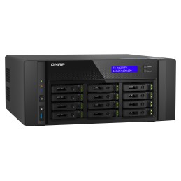 QNAP TS-h1290FX NAS Tower EPYC 7302P 256 GB DDR4 0 TB QuTS hero Nero