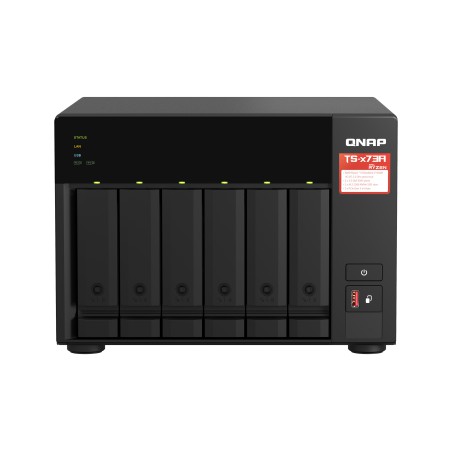 QNAP TS-673A NAS Tower Ryzen Embedded V1500B 8 GB DDR4 48 TB HDD QNAP Turbo System Nero