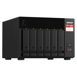 QNAP TS-673A NAS Tower Ryzen Embedded V1500B 8 GB DDR4 48 TB HDD QNAP Turbo System Nero