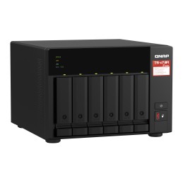 QNAP TS-673A NAS Tower Ryzen Embedded V1500B 8 GB DDR4 36 TB HDD QNAP Turbo System Nero