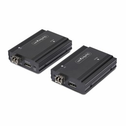 StarTech.com KVM Extender DisplayPort su fibra ottica, 4K 60Hz, kit di estensione, fino a 300m (multimodale) con moduli SFP+