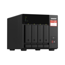 QNAP TS-473A NAS Tower Ryzen Embedded V1500B 8 GB DDR4 16 TB HDD QNAP Turbo System Nero