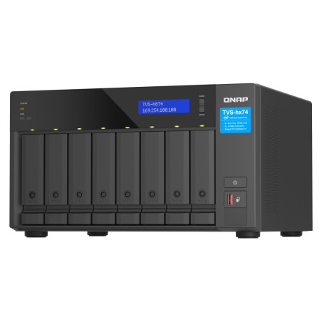 QNAP TVS-h874X NAS Tower Intel® Core™ i9 64 GB DDR4 0 TB QuTS hero Nero