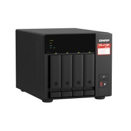 QNAP TS-473A-8G NAS Tower Ryzen Embedded V1500B 8 GB DDR4 8 TB HDD QNAP Turbo System Nero