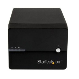 StarTech.com Box RAID esterno per due dischi rigidi SATA III 3,5" USB 3.0 eSATA con UASP e ventola - Nero