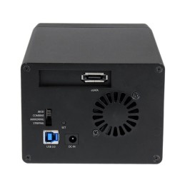 StarTech.com Box RAID esterno per due dischi rigidi SATA III 3,5" USB 3.0 eSATA con UASP e ventola - Nero