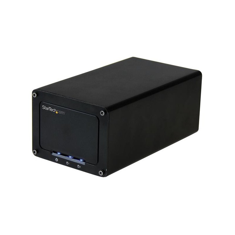 StarTech.com BOX Esterno a doppio alloggiamento Disco rigido da 2,5" - USB 3.1 (10Gbps) a SATA