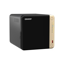 QNAP TS-464 NAS Tower Intel® Celeron® N5095 8 GB DDR4 24 TB HDD QNAP QTS Nero, Bronzo