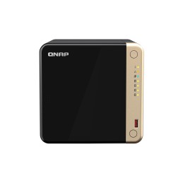 QNAP TS-464 NAS Tower Intel® Celeron® N5095 8 GB DDR4 16 TB HDD QNAP QTS Nero, Bronzo