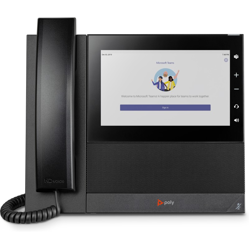 POLY Telefono multimediale aziendale CCX 600 per Microsoft Teams e abilitato per PoE