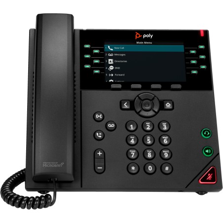 POLY Telefono IP VVX 450 a 12 linee abilitato per PoE