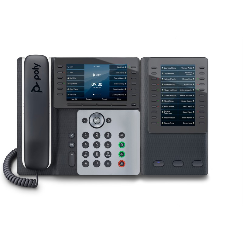 POLY Telefono IP Edge E550 abilitato per PoE