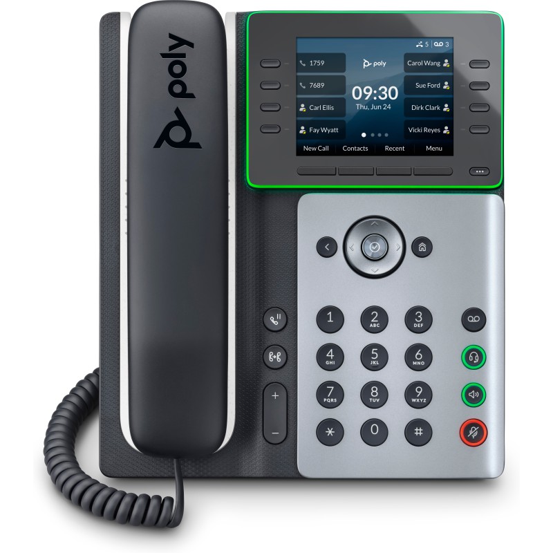 POLY Telefono IP Edge E350 abilitato per PoE