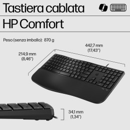 HP 485 Comfort Wired Keyboard