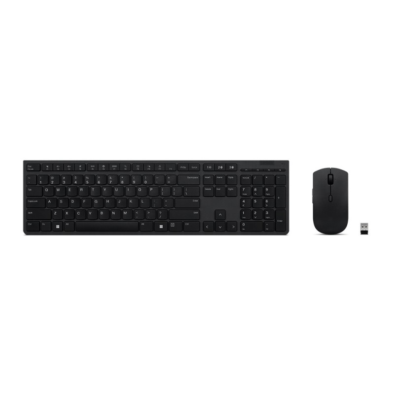 Lenovo 4X31K03963 tastiera Mouse incluso Ufficio RF senza fili + Bluetooth Svizzere Grigio