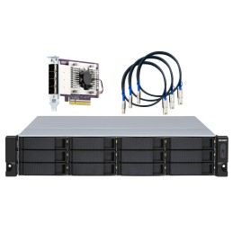 QNAP TL-R1200S-RP contenitore di unità di archiviazione Box esterno HDD SSD Nero, Grigio 2.5 3.5"