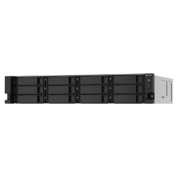 QNAP TS-1273AU-RP-8G server NAS e di archiviazione Armadio (2U) Ryzen Embedded V1500B 8 GB DDR4 0 TB QNAP QTS Alluminio, Nero