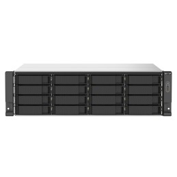 QNAP TS-1673AU-RP-16G server NAS e di archiviazione Armadio (3U) Ryzen Embedded V1500B 16 GB DDR4 0 TB QNAP QTS Nero, Grigio