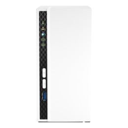 QNAP TS-233 server NAS e di archiviazione Tower ARM Cortex-A55 2 GB 0 TB QNAP QTS Bianco