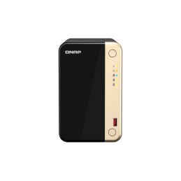 QNAP TS-264 NAS Tower Intel® Celeron® N5095 8 GB 0 TB QNAP QTS Nero, Oro