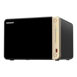 QNAP TS-664 NAS Tower Intel® Celeron® N5095 8 GB DDR4 0 TB QNAP QTS Nero, Bronzo