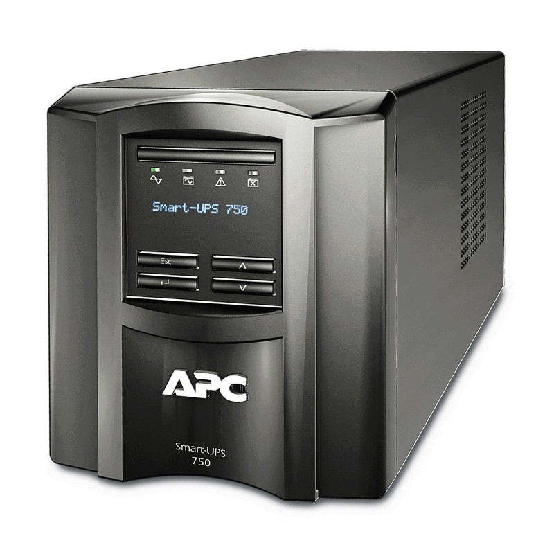 APC SMT750IC gruppo di continuità (UPS) A linea interattiva 0,75 kVA 500 W 6 presa(e) AC APC SMT750IC gruppo di continuità (UPS) A linea interattiva 0,75 kVA 500 W 6 presa(e) AC