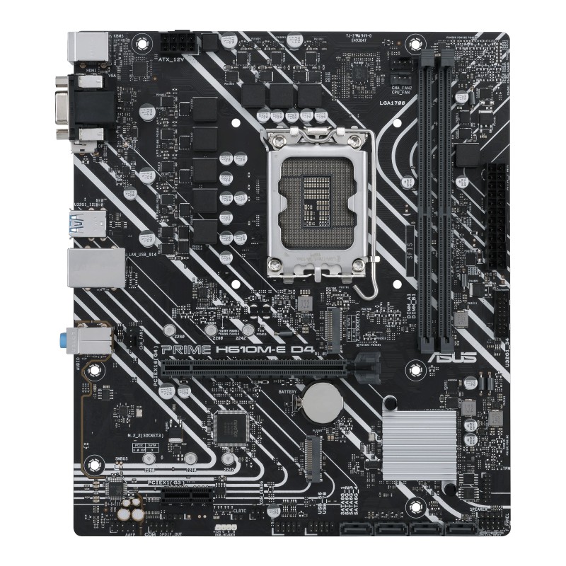 ASUS PRIME H610M-E D4 Intel H610 LGA 1700 micro ATX ASUS PRIME H610M-E D4 Intel H610 LGA 1700 micro ATX