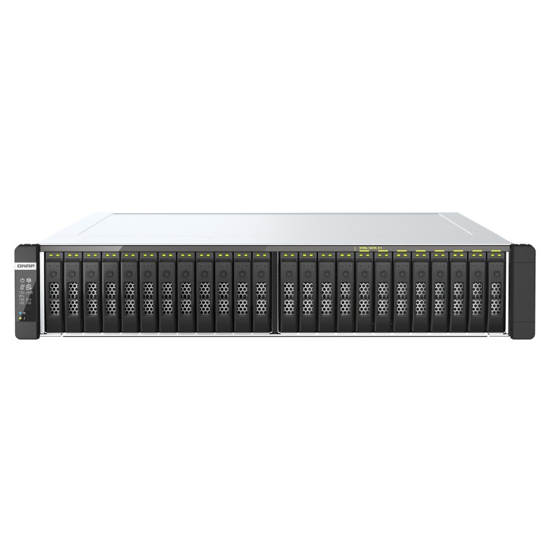 QNAP TDS-h2489FU NAS Armadio (2U) Intel® Xeon® Silver 4314 1 TB DDR4 QuTS hero Nero, Argento QNAP TDS-h2489FU NAS Armadio (2U) Intel® Xeon® Silver 4314 1 TB DDR4 QuTS hero Nero, Argento
