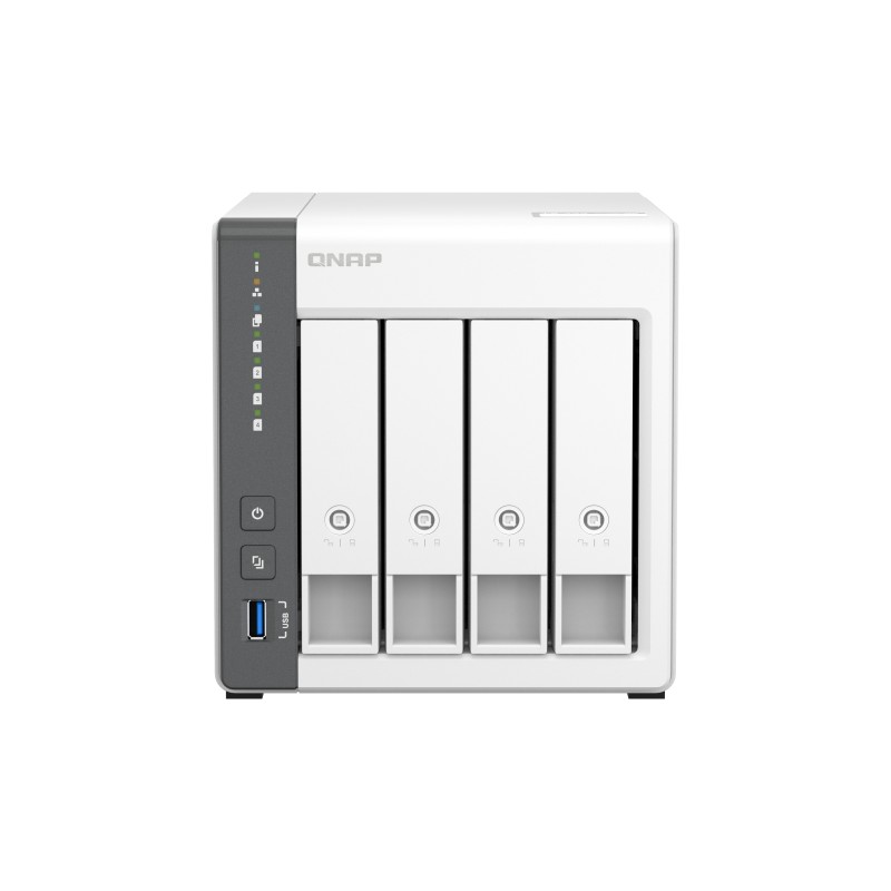 QNAP TS-433 NAS Tower Cortex-A55 4 GB 4 TB HDD QNAP Turbo System Bianco QNAP TS-433 NAS Tower Cortex-A55 4 GB 4 TB HDD QNAP Turbo System Bianco