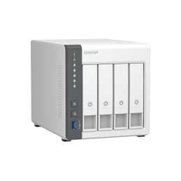 QNAP TS-433 NAS Tower Cortex-A55 4 GB 4 TB HDD QNAP Turbo System Bianco