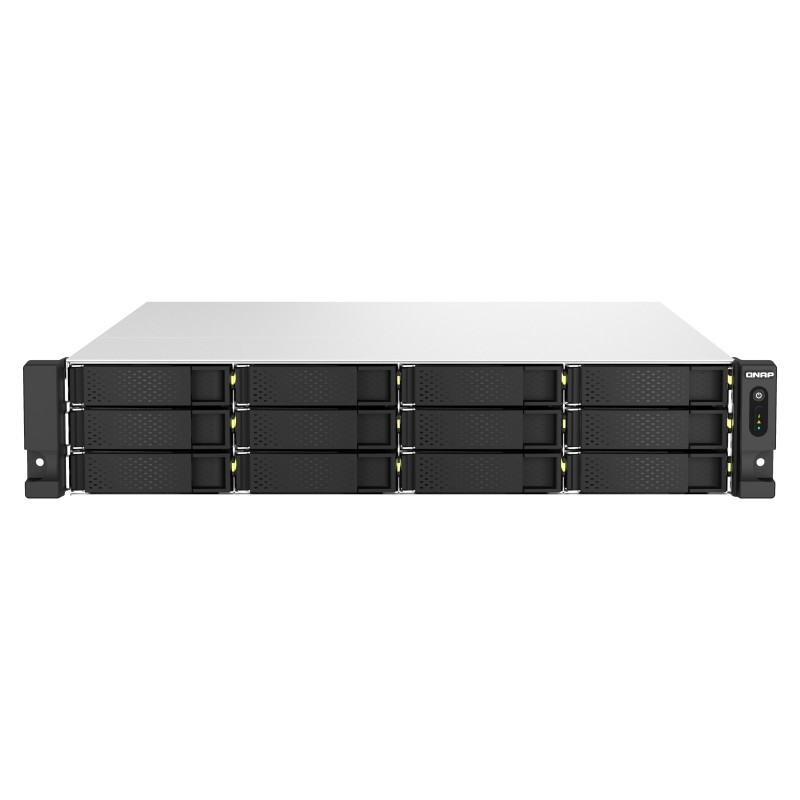 QNAP TS-h1887XU-RP NAS Armadio (2U) Intel Xeon E E-2334 16 GB DDR4 0 TB QuTS hero Nero, Bianco QNAP TS-h1887XU-RP NAS Armadio (2U) Intel Xeon E E-2334 16 GB DDR4 0 TB QuTS hero Nero, Bianco
