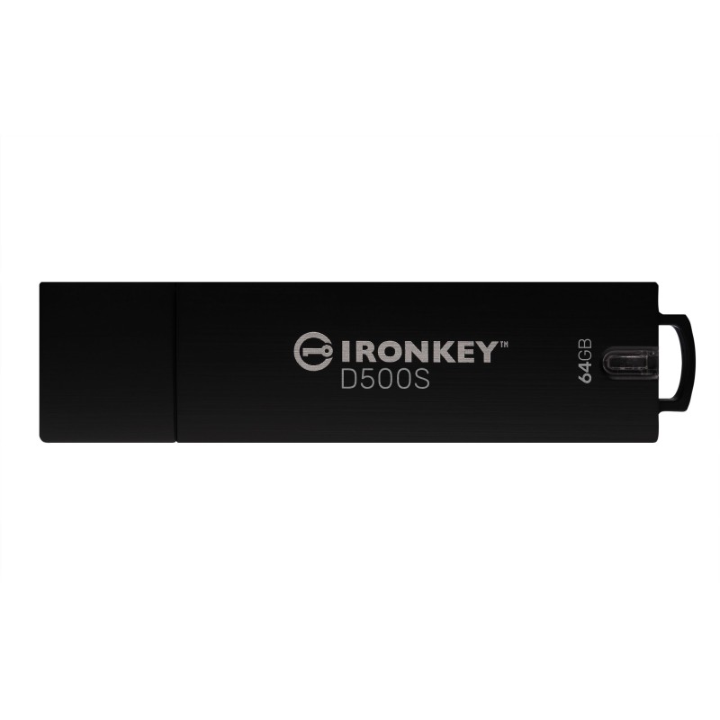 Kingston Technology IronKey 64GB D500S FIPS 140-3 Lvl 3 (in fase di approvazione) AES-256 Kingston Technology IronKey 64GB D500S FIPS 140-3 Lvl 3 (in fase di approvazione) AES-256