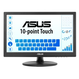 ASUS Touch VT169HE Monitor PC 39,6 cm (15.6") 1920 x 1080 Pixel Full HD LED Touch screen Da tavolo Nero